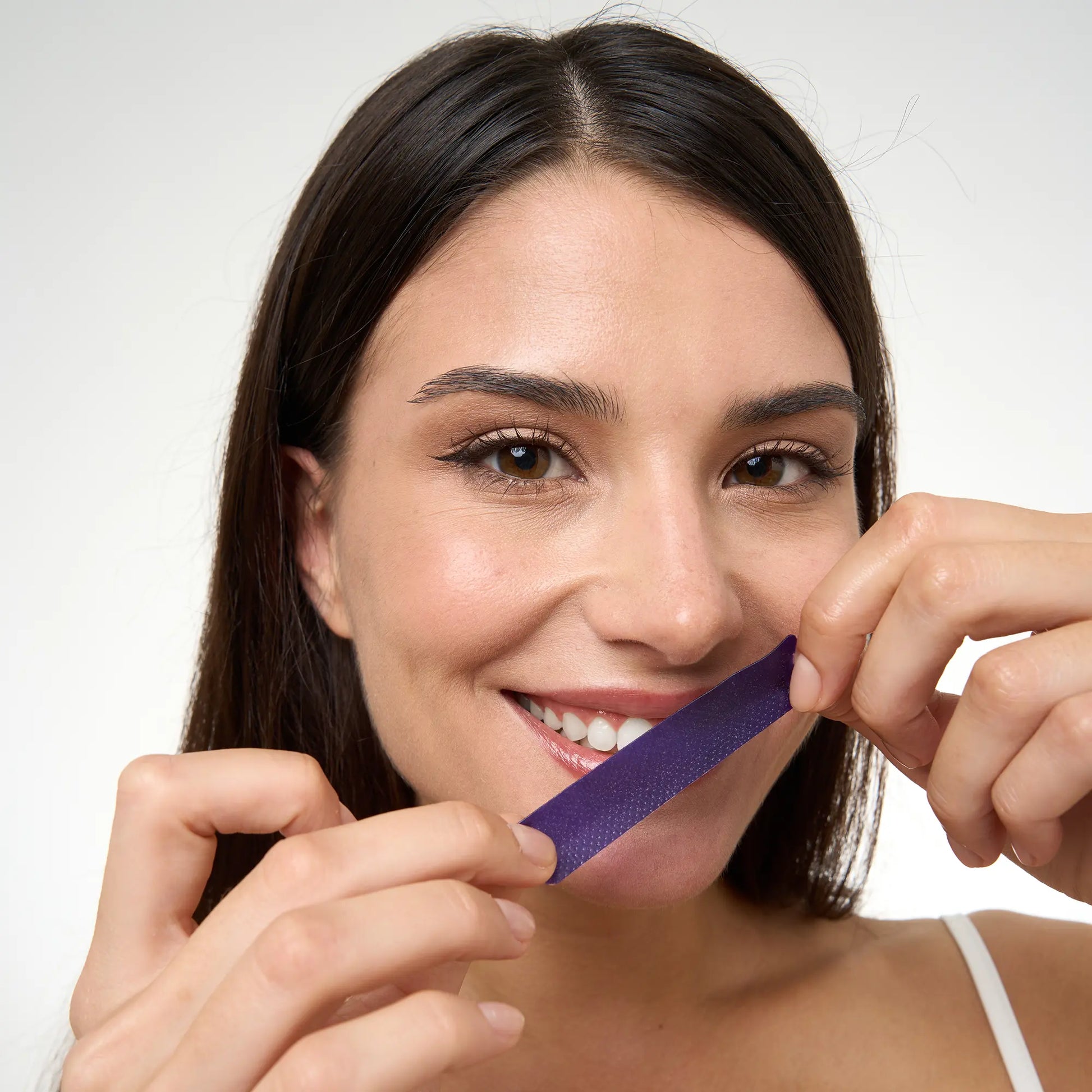 Experience a Dazzling Smile with DRDENT Purple Teeth Whitening Strips - 7/21 Sessions of Gentle, Peroxide-Free Whitening for Sensitive Teeth