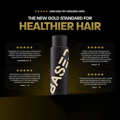 BASED Shampoo | Premium Non-Toxic, Gentle Cleansing, & Nourishing | for All Hair Types